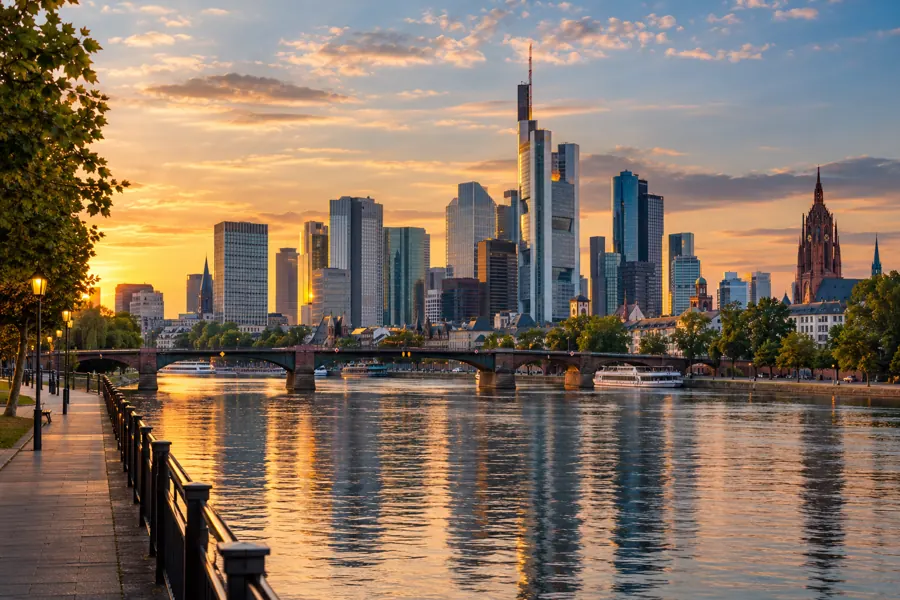 Frankfurter Skyline am Main